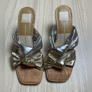 Dolce Vita - Naji Knotted Cork Wedge Mule Sandal - Sz 8.5